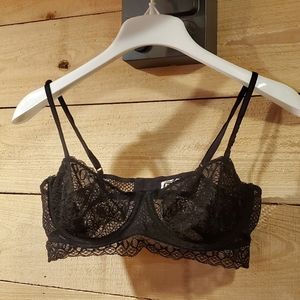 Candie's Black Lace Bra